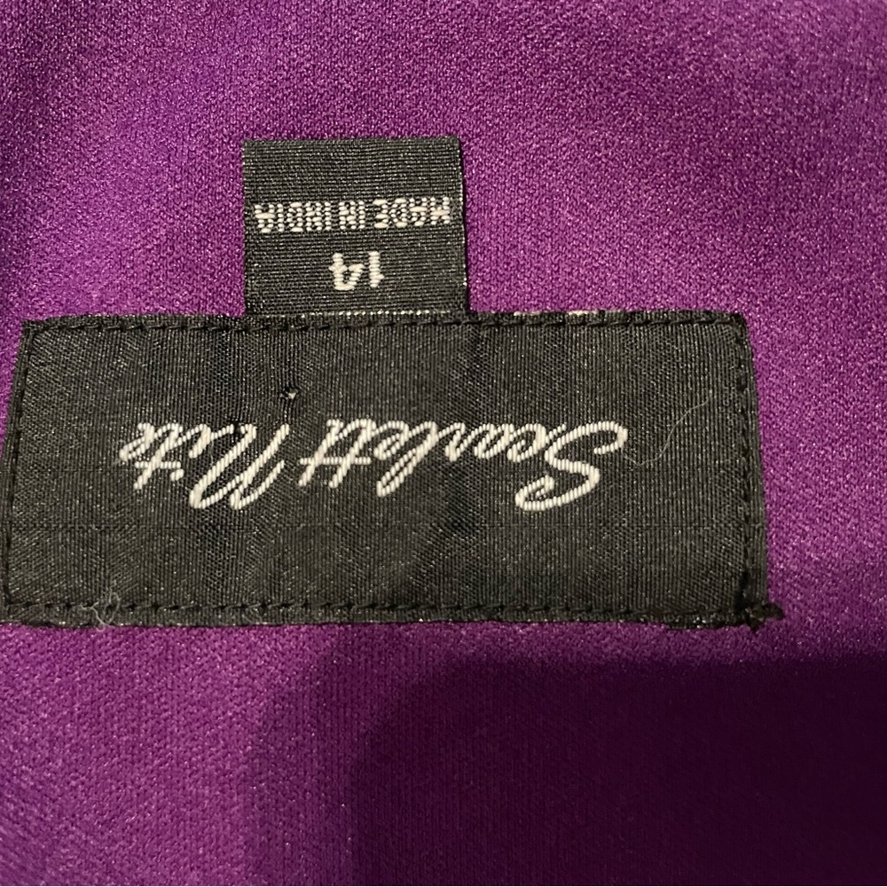purple scarlett nite dress size 14